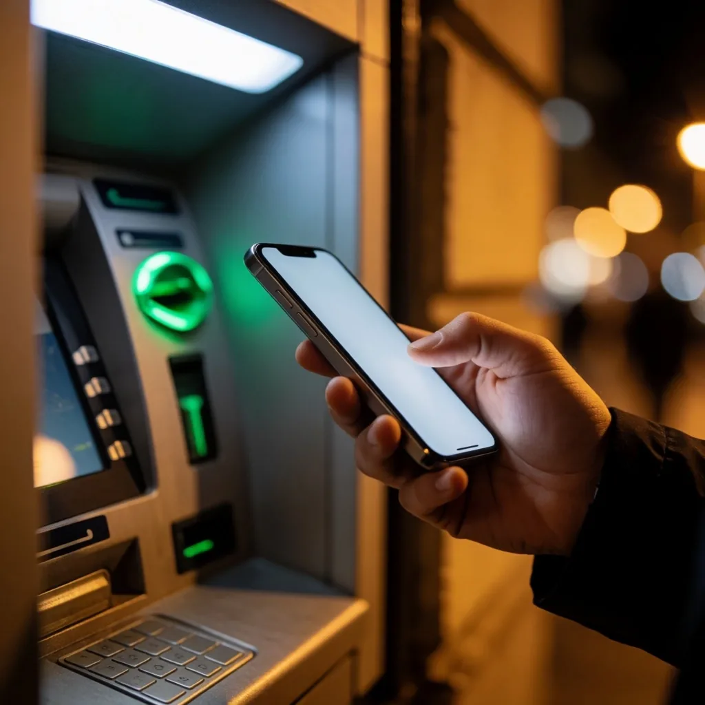 QR kod ile ATM'den para çekme